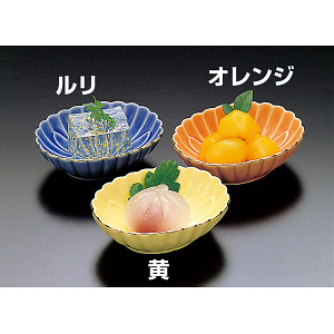 小判型菊皿 ルリ(W26386)