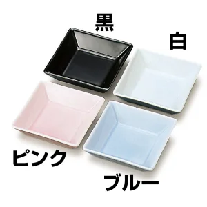 強化磁器 正角皿(A) 黒(W26460)