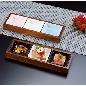 欅色料理箱(長角) (W27182)