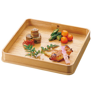 木曽杉・八寸皿 無塗装(W27411)