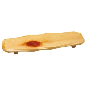 檜・紅節はつり盛台 (細) (W30380)