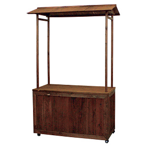 屋台風販売台 ブレイ君 染色塗装 【受注生産品】(W52656)