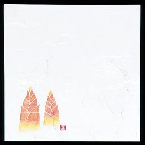 4寸雲竜敷紙(100枚入) たけのこ(W64409)