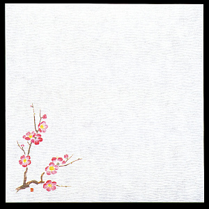 5寸グルメ敷紙 (100枚入) 梅(W64764)
