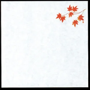 四季耐油天紙(小)(100枚入) 紅葉(W64918)