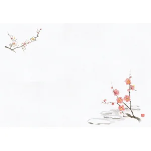 尺1お手元まっと 花景色 (100枚入) 梅(W64961)