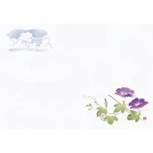 尺1お手元まっと 花景色 (100枚入) 朝顔(W64964)