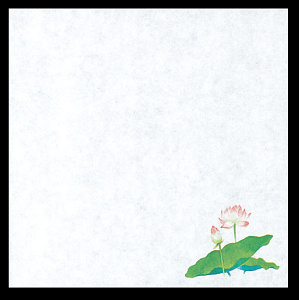 四季耐油天紙(小)はす (100枚入) (W65014)