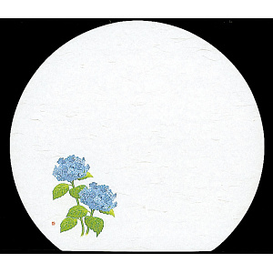 尺3半月雲竜和紙懐石まっと 四季(50枚入) 紫陽花(W65061)