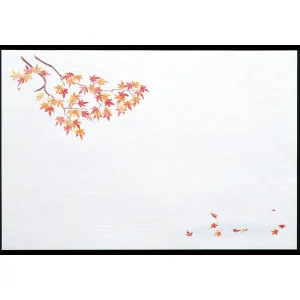 尺3雲竜和紙懐石まっと 枯淡 (100枚入) 紅葉(W65205)
