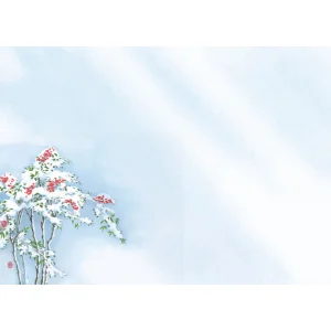 尺3四季彩まっと 花雅(はなみやび)(100枚入) 南天(W66459)