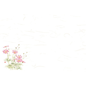 尺3四季彩まっと 花便り(100枚入) こすもす(W66630)