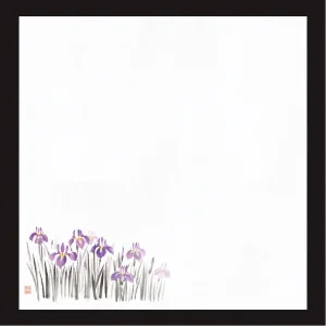 花宴耐油天紙 (100枚入) 菖蒲 4寸(W68607)