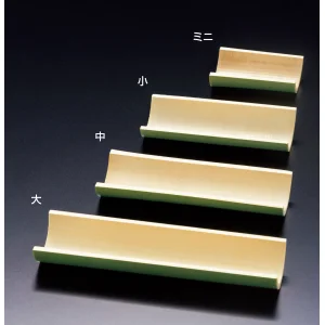竹半割皿・並(無塗装) ミニ(W22574)
