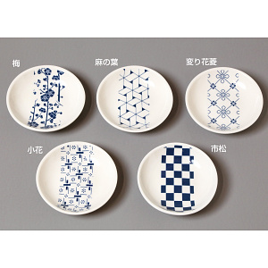 和柄小皿 麻の葉(W26237)
