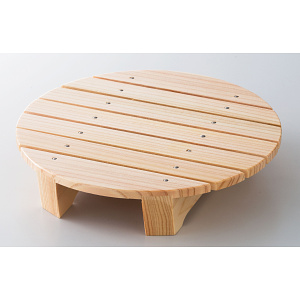 ステンレス槌目 浅型盛鉢 目皿 大用(W29046)