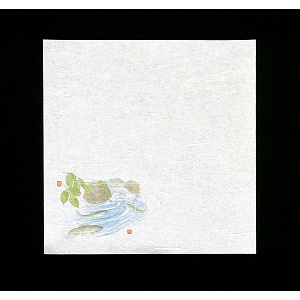新・濡れ奉書紙 (100枚入) 鮎(W65394)