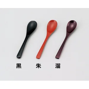 本漆デザートスプーン(小) 黒(W08324)