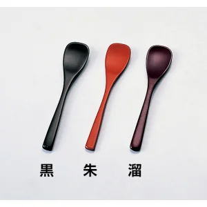 本漆デザートスプーン(大) 黒(W08328)