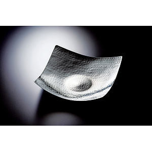 ステンレス槌目 吹上正角皿 大(W23961)