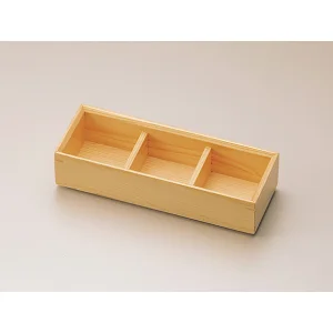 木和美・料理箱(三ツ仕切) 三ツ仕切(W27042)