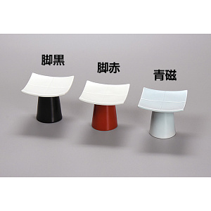 角型高台珍味皿 脚黒(W27517)