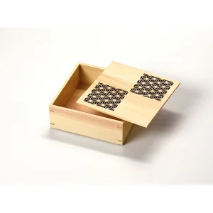 ひのき細密・正角料理箱 青海波(W38086)