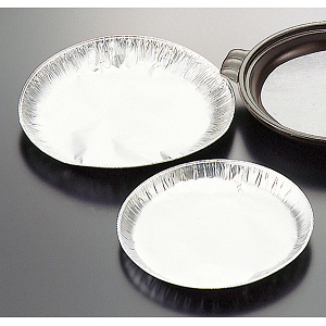アルミ箔陶板トレイ(シルバー) (TF18) 200枚 陶板トレイ(シルバー) 大(W80060)