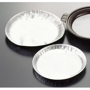 アルミ箔陶板トレイ(シルバー) (TF18) 200枚 陶板トレイ(シルバー) 大(W80060)