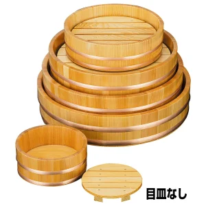 椹・スーパーEX加工盛桶(目皿なし) 5寸(W30300)