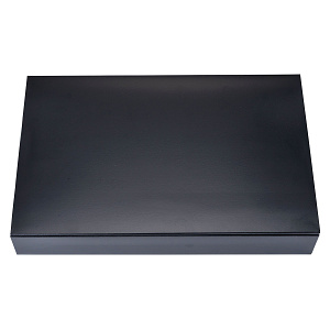 紙弁当箱 外箱(50個入)(K-BOX90-60BK) 黒(W08883)