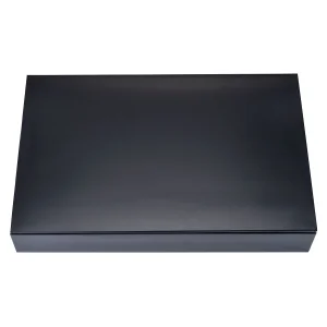 紙弁当箱 外箱(50個入)(K-BOX90-60BK) 黒(W08883)