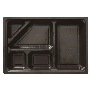 紙弁当箱 中子 黒(25個入)(KMP90-60A) C(W08886)