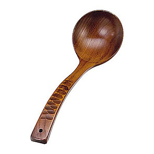 摺り漆深型お玉 はつり(W09232)