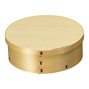 経木セイロ(エゾ松)丸型 大【受注生産品】(W24030)