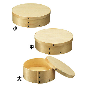 経木セイロ(エゾ松)小判型 大【受注生産品】(W24033)
