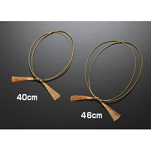 重箱用二重ゴム房ひも 金 (50本入) 40cm(W27358)