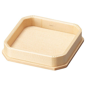 白木・ミニ折敷 2寸5分(W38561)