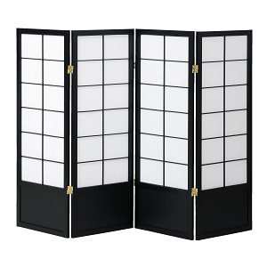 和風衝立(JP-S) 4連 H1200 ブラック(W50366)