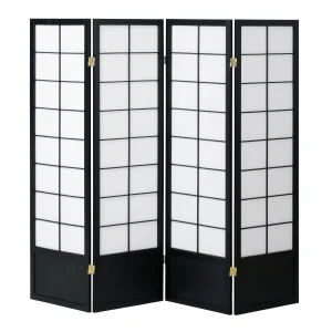 和風衝立(JP-S) 4連 H1500 ブラック(W50368)