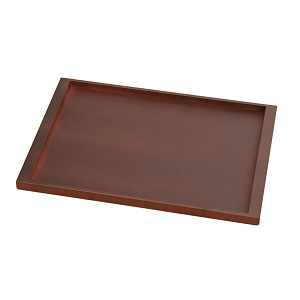 持ち手付トレー ブラウン L(W51021)