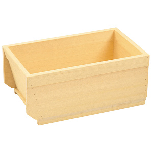 木風呂 角型浴槽框付背もたれタイプ (SS-1350) 青森ヒバ【受注生産品】(W51614)