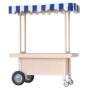 イベントワゴン(無塗装) テント付【受注生産品】(W54161)