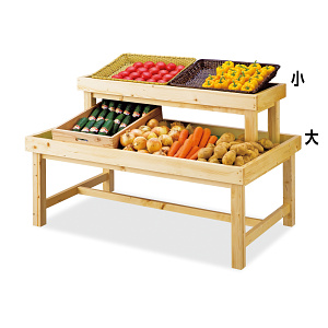 青果販売台 (キャスター無) 大【受注生産品】(W55742)