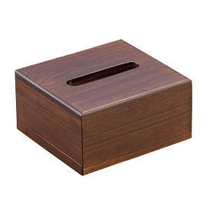 ハーフティッシュボックス ダークブラウン(W58544)