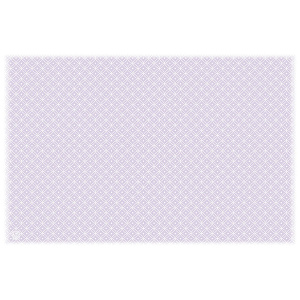 尺3奉書和紙懐石まっと 彩り小紋 (100枚入) 藤色(W66773)