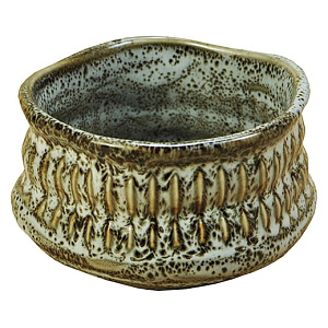 削ぎ目 姫抹茶碗 ゆず白(W79296)