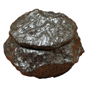 岩石薬味入れ(フタ付き) 黒(W79406)