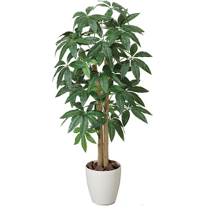光触媒 人工観葉植物 造花 パキラ 1.0 (高さ100cm)