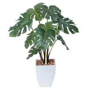 光触媒 人工観葉植物 造花 モンステラポット (高さ40cm)